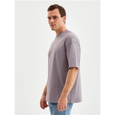 Футболка мужская MINAKU: Basic line MAN серая, размер 56