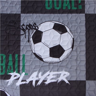 Покрывало 1.5-спальное «Этель» Soccer team, 145×210±5 см, микрофибра