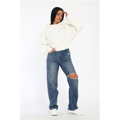 33523 Толстовка с капюшоном (Молочный)