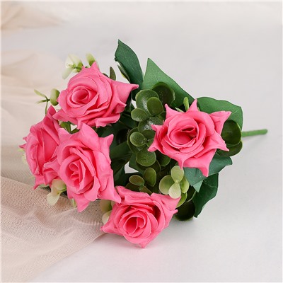 Цветок искусственный Букет роз 28 см / ZJ3170 /уп 2/600/