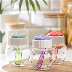 Банка для сыпучих продуктов Cupcake, 210 мл, стекло, с крышечкой МИКС