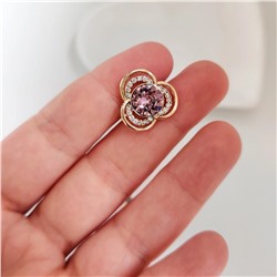 Брошь-значок с кристаллами Swarovski