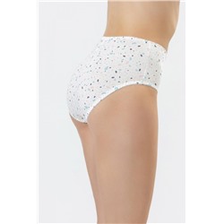 Трусы женские 412075 (Цветочная россыпь на сером)