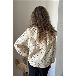 Блузка женская  DREAM072/04/Бежевый, черный