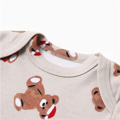 Боди детское «Крошка Я. Новогодние медвежата», рост 62-68 см