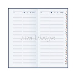 Телефонная книга с вырубкой А5, 80л. лин. Уф-лак "Россия"