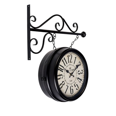 УЦЕНКА Часы настенные интерьерные «Вокзальные», двусторонние, на подвесе, 55×50 см