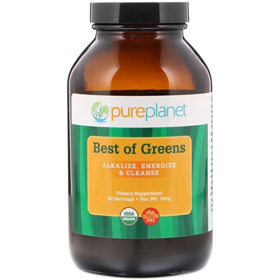 Pure Planet, Органический, Best of Greens, 150 г