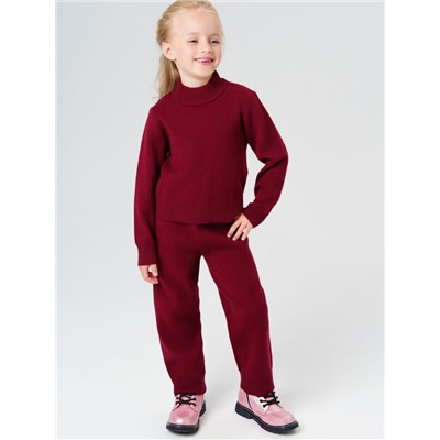 Комплект трикотажный для девочек: джемпер, брюки