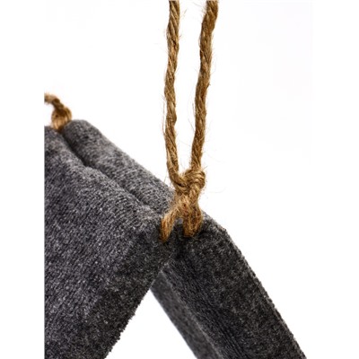 Когтеточка «Оптимат», 44×20×44 см, ковролиновая, трехсекционная, серая