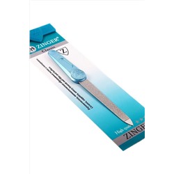 Zinger Пилка для ногтей металлическая с алмазным напылением / Classic FB-40(5") aqua emb. №3, синий KRISTALLER, 1112108