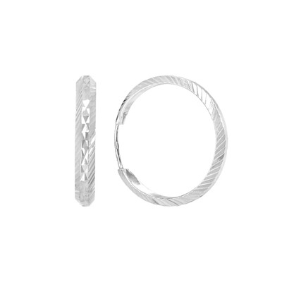 Серьги из серебра без вставки, ТРКШ-9-2,0 а/г