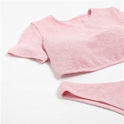 Купальник раздельный MINAKU с топом цвет розовый, размер 46