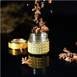 Баночка для специй «Голд», 100 мл, 5.7×5.5, стекло, золотистая