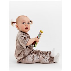 Лосины Крошка Я «Бархат», рост 92-98 см, бежевые