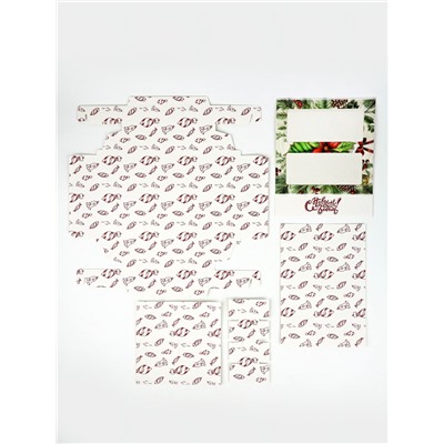 Коробка под 8 конфет и шоколад, с окном «Новогодние подарки», 17.7×17.8×3.8 см