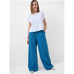 Брюки текстильные джинсовые для женщин