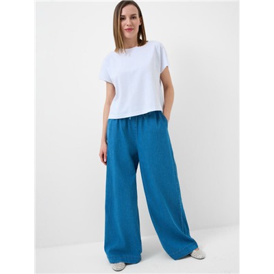 Брюки текстильные джинсовые для женщин