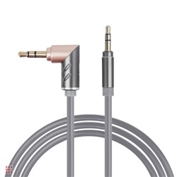 Кабель 3.5мм mini Jack-mini Jack, 1м, поворотный штекер