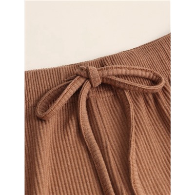 Брюки домашние женские SL HOME Soft Home, размер 48-50, цвет кофейный