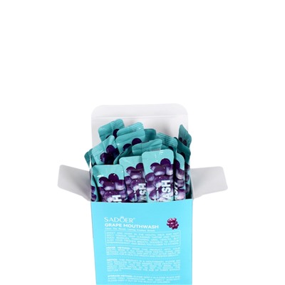 Ополаскиватель для полости рта в стиках со вкусом винограда, 20 шт. по 10 мл