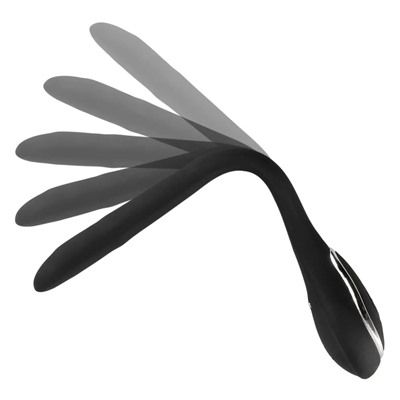 Черный гибкий уретральный стимулятор с вибрацией Vibrating Bendable Dilator - 13,5 см.