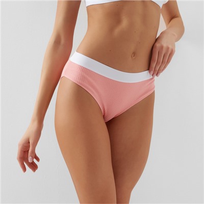 Трусы женские слипы MINAKU в рубчик, размер 40-42, розовые