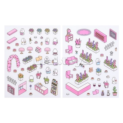 Набор наклеек "Зайкина вилла"