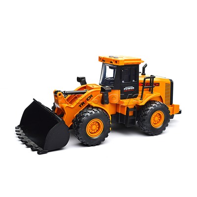 Машина "Трактор-погрузчик" с краном (свет, звук) в коробке