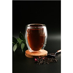 УЦЕНКА Стакан с двойными стенками Magistro «Олд фэшн», 350 мл, стекло