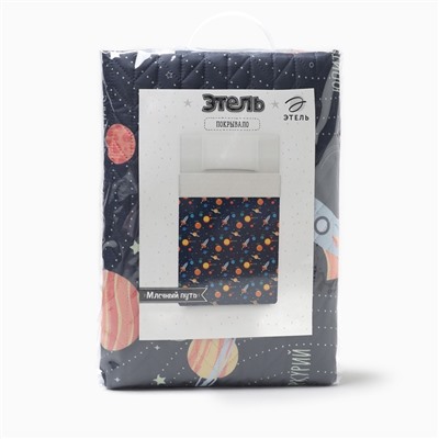 Покрывало 1.5-спальное «Этель» Млечный путь, 145×210±5 см, микрофибра