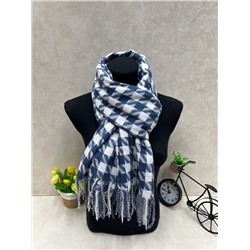 Палантин в клетку из кашемира, мультицвет