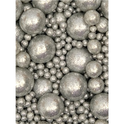 Посыпка кондитерская с мягким центром «Блеск», серебро, 50 г