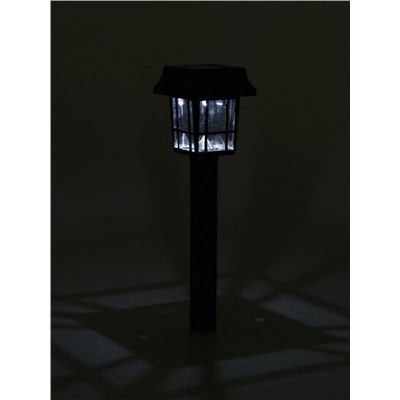 Садовый светильник на солнечной батарее «Фонарик», 1 LED, свечение белое