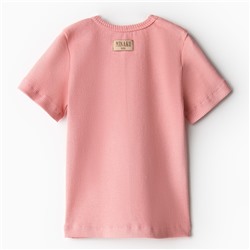 Комплект детский: футболка и шорты MINAKU, рост 62-68 см, пыльно-розовый