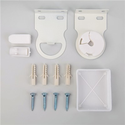 Штора рулонная «Цветенье», 90×200 см, с учётом креплений 3.5 см, серая