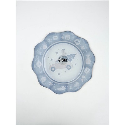 Тарелка плоская новогодняя «Чудесное время. Новый год», d=23 см