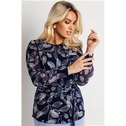 Блузка женская  4021/18/Темно-синий