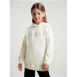 Джемперы CONTE DD 1452 Удлиненненное oversize-худи на флисе с вышивкой