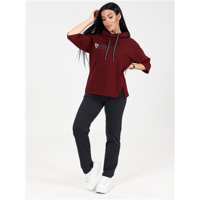 Бренна - костюм бордовый