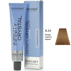 CONCEPT Infinity Crystal Гелевый полуперманентный краситель для волос 8/34 блондин золотисто-медный 60 мл