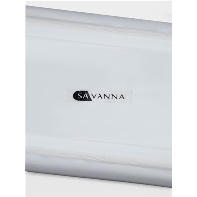 Дозатор для моющего средства с подставкой для губки SAVANNA «Природа», 450 мл, белый