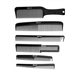 Dewal Набор расчёсок / Barber Style CO-6000K12J, черный KRISTALLER, 1107597