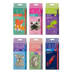 Карандаши пластиковые 12цв "FUNCOLOR" 30-0060 трехгранные Bruno Visconti