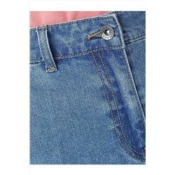 Прямые джинсы трубы со стрелками из эластичного денима VILATTE, 1230657