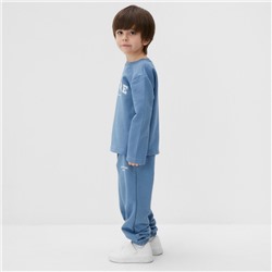 Костюм детский (лонгслив, брюки) KAFTAN Future, размер 36 (134-140 см), голубой