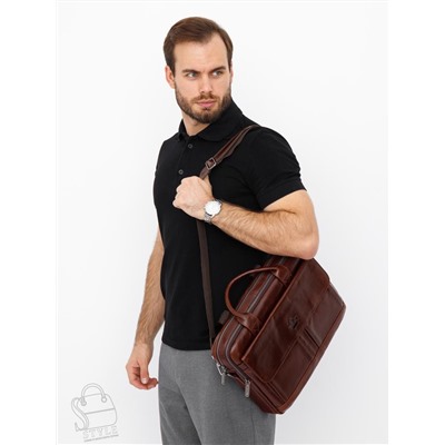 Портфель мужской кожаный 0883Z coffee Zinimsk