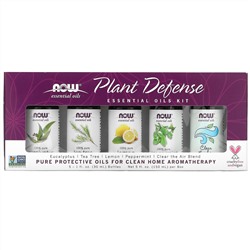 Now Foods, Plant Defense, Essential Oils Kit, 5 Bottles, 1 fl oz (30 ml) Each