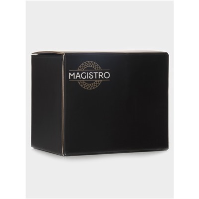 Кружка Magistro «Грани», 380 мл, 9×12.5 см, боросиликатное стекло, прозрачная