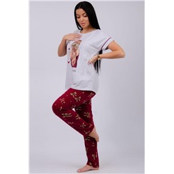 Пижама Мореллино 2 (Светло-серый меланж)